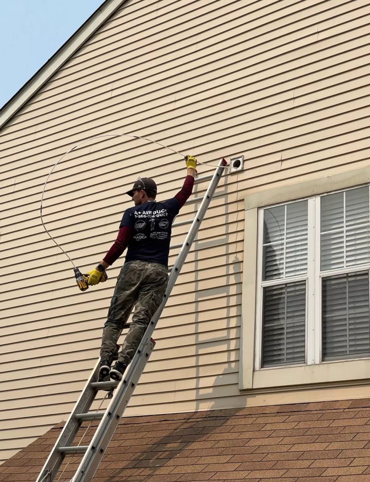 Dryer vent cleaning